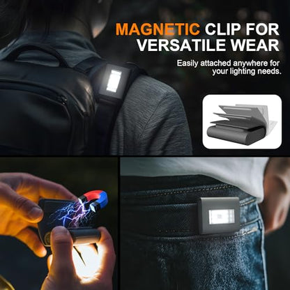Yzoni 2 Pack Rechargeable LED Running Lights