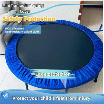 Mini Trampoline Covers, 36 38 40 48 inch Small Trampoline Spring Cover, Round Trampoline Replacement 600D Odor-Free Tear-Resistant Oxford Cloth Easy to Install Replacement, Multiple Size - size: 40in-6leg
