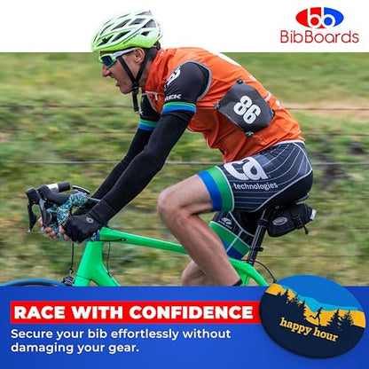 BibBoards bibSNAPS Race Bib Clips, Happy Hour, 4 Pack - color: Happy Hour