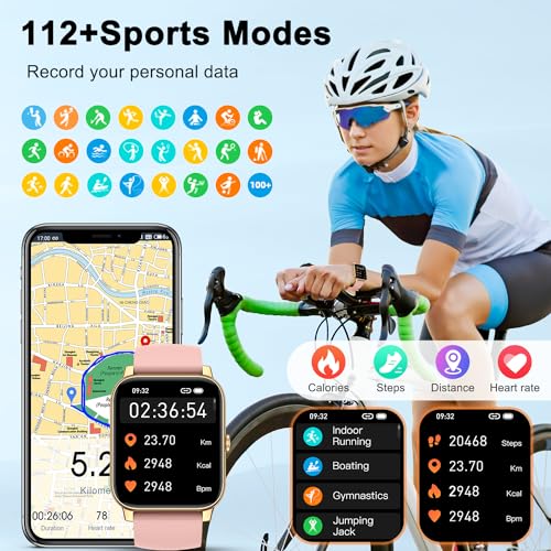 Smart Watch for Women Fitness Tracker: Smart Watches for Women Digital Mens Watches Make/Answer Call Waterproof Running Smartwatch Android Phone iPhone Samsung Compatible Heart Rate Monitor