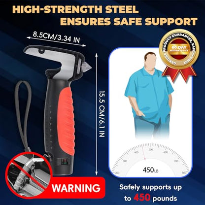 4 in 1 Car Handle Assist for Elderly Car Door Handle - Multifunction Car Transfer Aid - Help Elderly Get Out of Car, Auto Cane Portable Vehicle Support Handle for Seniors, Handicapped, Max 450 Pounds - size: 1pcs