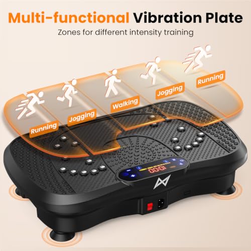 AXV Vibration Plate Exercise Machine Fitness Platform Body Vibrating Board - color: BT.PRO.DEEP