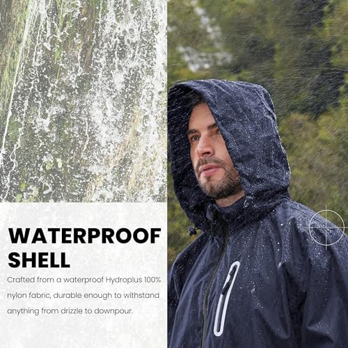Men Women Rain Suits Waterproof Rain Gear Jacket and Pants for Golf Fishing - color: Blue, size: Small