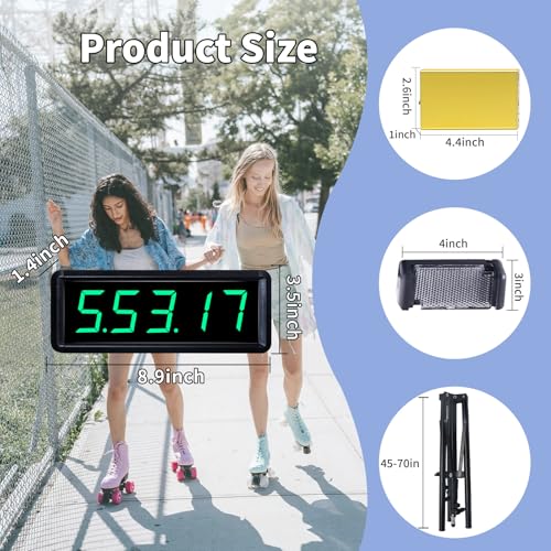 Wireless Laser Timer for Sprints with High Tripod & Battery Powered,Track Timer System for Race Clock,Sprint Timing System for 40 60 Track Yard Dash,Electronic Stopwatch for Speed Training