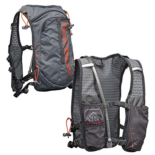 Nathan TrailMix 7L Running Vest for Men & Women, Hydration Vest w/ 2L Bladder Hydration Pack, Water Backpack for Hiking, Running, Walking, Marathon, Race - size: OSFM (Regular)