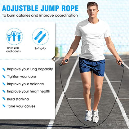 X-UMEUS Agility Ladder Speed Training Equipment Set-20ft Agility Ladder,12 Soccer Cones,4 Hurdles, Jump Rope, Running Parachute| Basketball Football Soccer Training Equipment for Kids Youth Adults - color: Blue