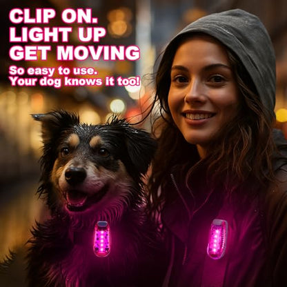 Copkim 30/60/100 Pcs LED Running Light Bulk - color: pink