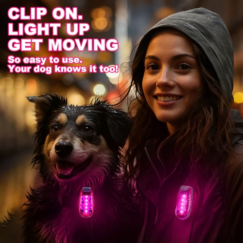 Copkim 30/60/100 Pcs LED Running Light Bulk - color: pink