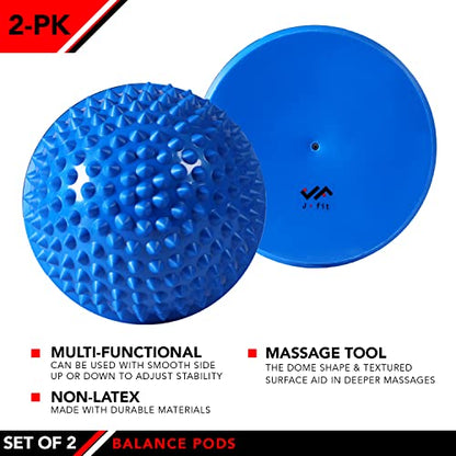 JFIT Balance Pod and Foot Fitness Set - Set of 2 Pods