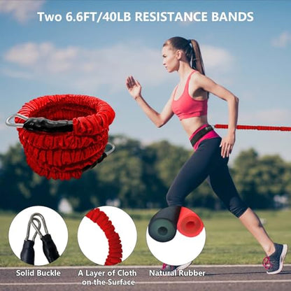 Speed and Agility Training Equipment, 80lb Exercise Bands