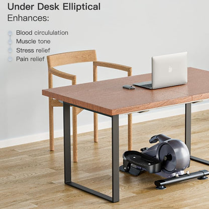 Under Desk Elliptical,Quiet Under Desk Elliptical，Standing Position Ellipse Leg Exerciser As Seen on Tv，Adjustable Speed Elliptical Exercise Machine ，Pedal Exerciser Under Desk Bike for Home Office