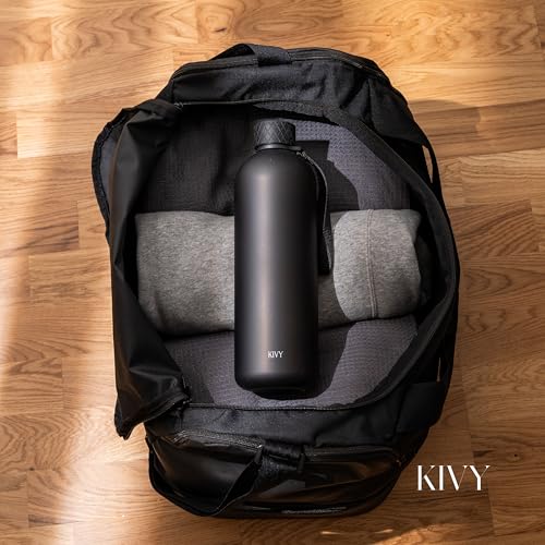 KIVY Large Water Bottle 50oz Tritan - Lightweight & Shatterproof - BPA Free - color: 05 Navy Blue, size: 50oz