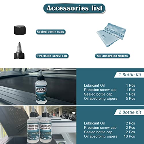 SEKODAY Silicone Treadnmill Belt Lubricants/Lubes | Non Toxic and Odorless | High Performance and High Stability | with Precision Screw Caps for Easy Use | Full Belt Width Lubrication - size: 8 Ounce / 2 Bottle