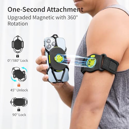 Bone Run Tie Connect Kit 2 - Magnetic, Quick Release Running Phone Armband