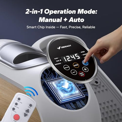 Sitting Under Desk Elliptical Machine, Leg Exerciser While Sitting for Seniors, Seated Pedal Exerciser, Quiet & Portable Pedal Exerciser with 8 Resistance Levels, Work from Home Fitness - style: White
