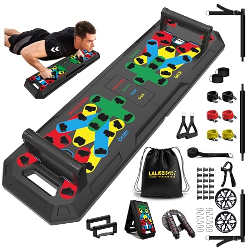 IUT Solid Push Up Board 15 in 1 Home Workout Equipment Multi-Functional Pushup Stands System Fitness Floor Chest Muscle Exercise Professional Equipment Burn Fat