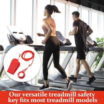 Biaungdo Universal Treadmill Magnet Safety Key, Round Magnetic Safety Stop Switch Replacement Parts for Running Machines (Red, 27mm/1.06inch)