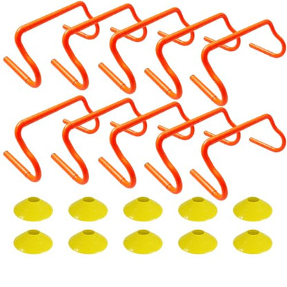 Agility Hurdles Detachable Speed Hurdles Spliced Agility Training Equipment for Soccer, Basketball and Track Drills - size: 9"