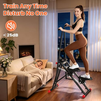 RELIFE REBUILD YOUR LIFE Stair Stepper for Home Exercise,New Version Stair Climber with Adjustable Resistance, Vertical Climber Cardio Exercise Machine for Full Body Workout, Extended Step Range
