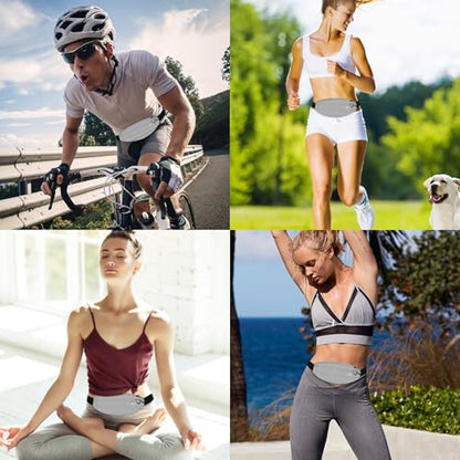 Running Fanny Pack Whole Bag Reflective, Running belt for Women &Men,Sweatproof Phone Holder Workout, Running Waist Pack(grey) - color: grey