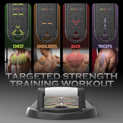 JLoibao Push Up Board, Portable Pushup Board for Men, Foldable Push Up Bar - color: Grey