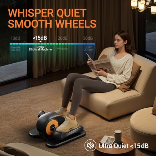 UMAY Under Desk Elliptical Eclipse Leg Exerciser Electric as seen on TV - color: Dark