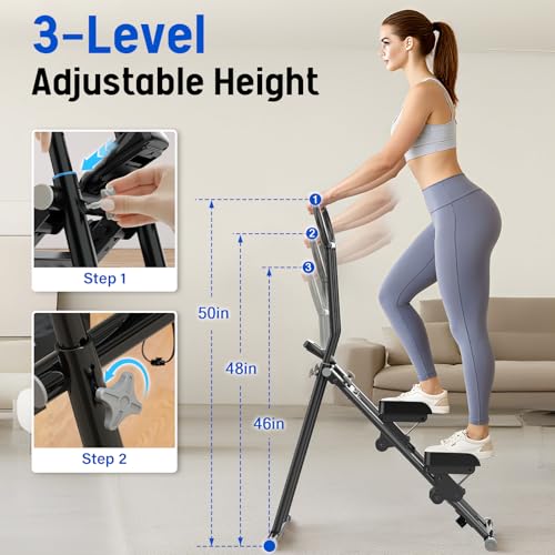 ERGOLIFE Stair Stepper with Adjustable Resistance, Stair Climber for Home
