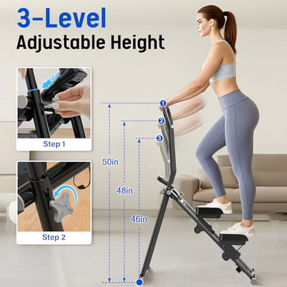 ERGOLIFE Stair Stepper with Adjustable Resistance, Stair Climber for Home
