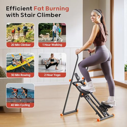 Hitgo Stepping Machine Vertical Stair Climber with Handlebar for Home
