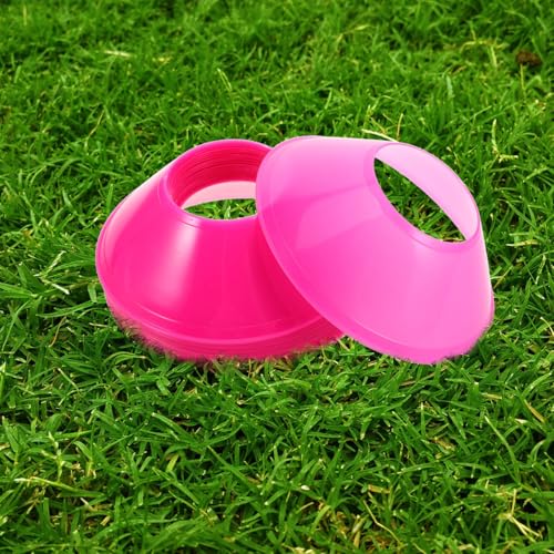 Toyvian Soccer Training Cones 20 Pack Football Training Cones for Soccer Drills Cones for Basketball Skating Agility Markers Stackable Indoor Outdoor Field Marking Discs