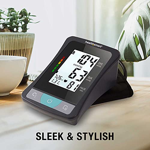 HealthSmart Digital Select Arm Blood Pressure Monitor with Automatic Upper Arm Cuff that Displays Blood Pressure, Pulse Rate and Irregular Heartbeat, Stores up to 120 Readings for 2 Users - size: Select, style: Arm