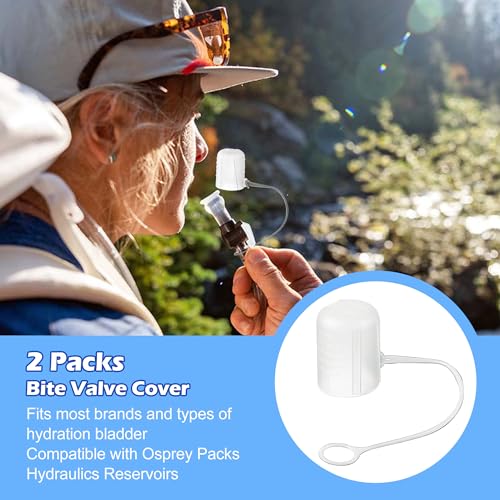 Enhon 2pk Hydration Bladder Silicone Bite Valve Cover Replacement