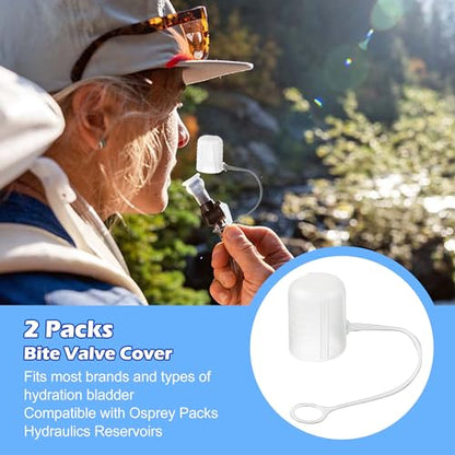 Enhon 2pk Hydration Bladder Silicone Bite Valve Cover Replacement