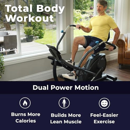 Teeter FreeStep Recumbent Cross Trainer Stepper, Zero-Impact Exercise Bike Alternative w/Patented Physical Therapy Stride, Up to 350lb, Free App w/Trainer Workouts - style: LT1