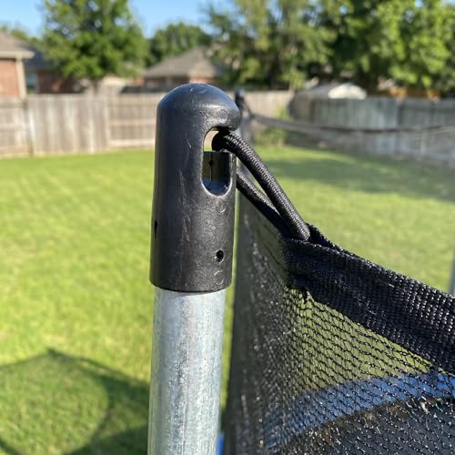 6PCS Universal Trampoline Bar Caps Heavy Duty G-Hook Trampoline Rod Cap for Net Poles Accessories Enclosure Poles Enhanced Safety Protection Wear-Resistant Replacement Parts - size: 7.30X3.00X3.00CM