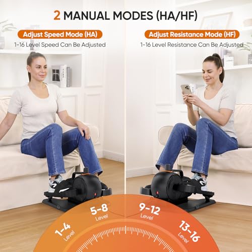Dripex Under Desk Elliptical, Electric Leg Exerciser for Seniors