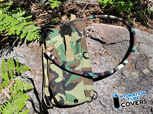 Hydration Pack Insulated Drink Tube Covers - color: Woodland Camo