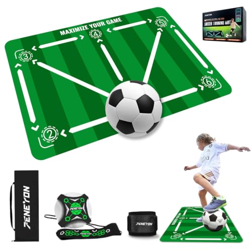 Soccer Training Mat, Soccer Training Equipment, Soccer Gifts for Boys 8-12 - color: Court, size: 2'11" x 1'11" (L x W)