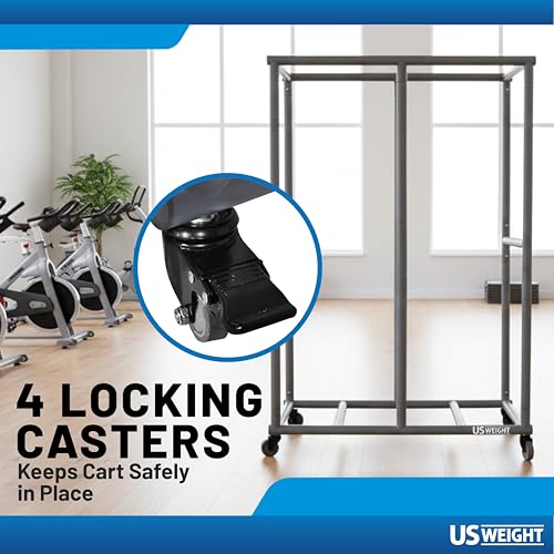 The Step Rolling Cart for Stackable Steps with Locking Caster Wheels