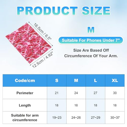 PATIKIL Sports Armband Sleeve M Size Universal Armband Pink Camouflage - color: Pink Camouflage, size: M