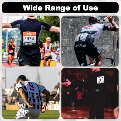 Running Bib Clips - color: Clear