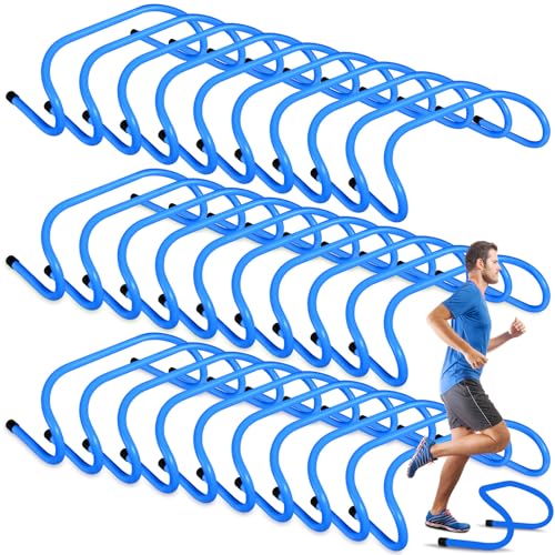 Wettarn 30 Pcs 6" Speed Agility Training Hurdles - color: Blue