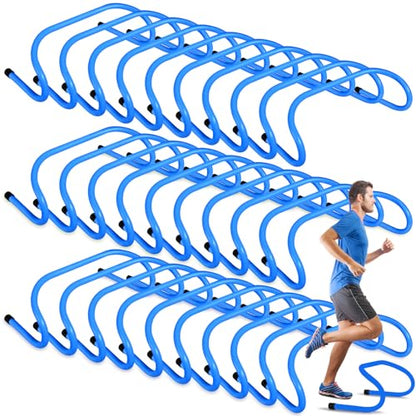 Wettarn 30 Pcs 6" Speed Agility Training Hurdles - color: Blue