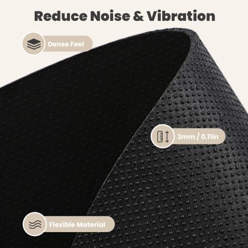 THAILE Double-Sided Elliptical Mat, 26" x 18", Non-Slip Stepper Mat