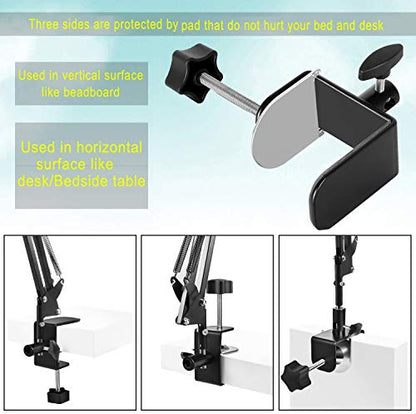 SAMHOUSING Tablet Stand for Bed,360 Degree Rotating Bed Tablet Mount Holder Stand with Aluminum Arm for iPad,iPhoneXS,N-Switch, Amazon Kindle Fire,or Other 4.7~12.9 inch-Screen Devices