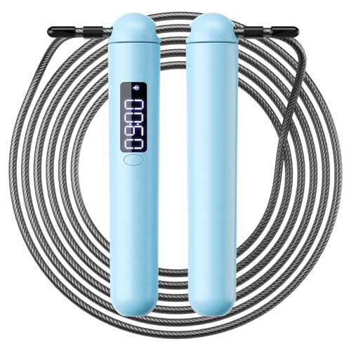 ACHDOFITS Jump Rope with Smart Counter for Adults - color: Blue