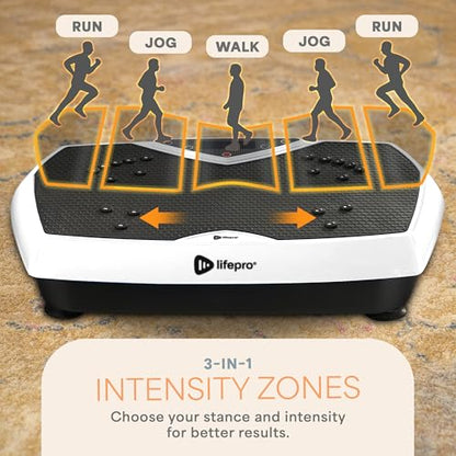 Lifepro HexaPlate Vibration Plate Exercise Machine with Magnetic Acupoints - color: White