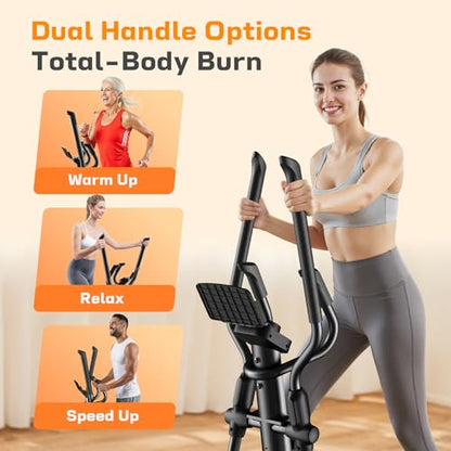 MR. CAPTAIN Elliptical Exercise Machine, Elliptical Machine for Home,16 Resistance Levels,300LBS