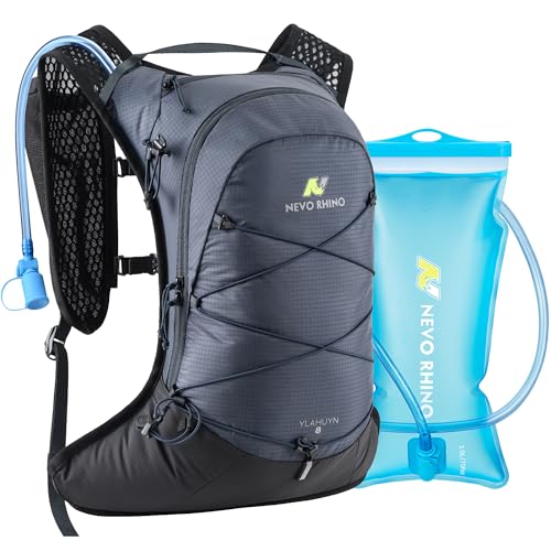 N NEVO RHINO Hydration Backpack,Lightweight Water Backpack with 2L Bladder - color: Blue