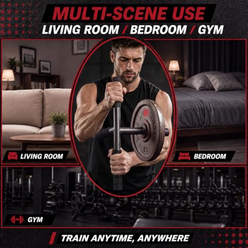 Forearm Trainer Forearm Strengthener, Wrist Roller with Locking Clamp